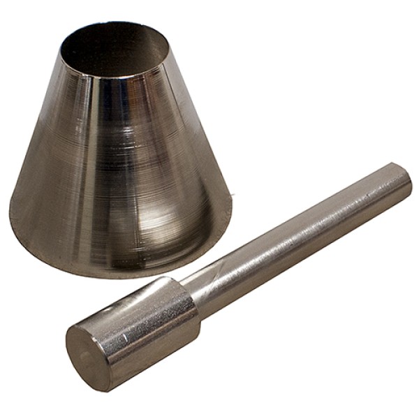 Sand absorption cone and tamper