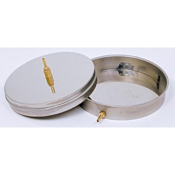 Wet sieving pan and lid