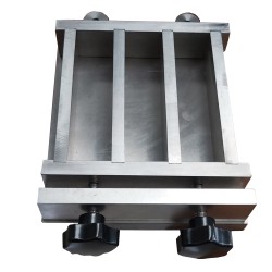 Three place prism mould  (40.1x40x160 mm) - Stainless Steel