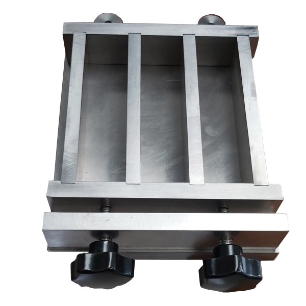 Three place prism mould  (40.1x40x160 mm) - Stainless Steel