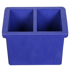 Concrete Cube mold - Two gang, 100 x 100 x 100 mm, Plastic