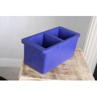 Concrete Cube mold - Two gang, 100 x 100 x 100 mm, Plastic