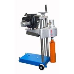 Core drilling machine, petrol engine