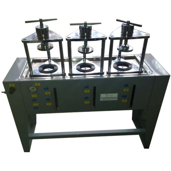Concrete water impermeability tester - three places