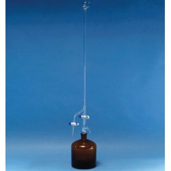 Automatic Burette - Two Teflon Taps, With Reservior