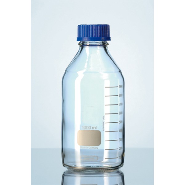 Laboratory Bottle - Blue Screw Cap,, Autoclavable
