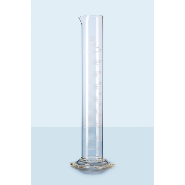 Measuring Cylinder - Long Type, Hexagonal Glass Base