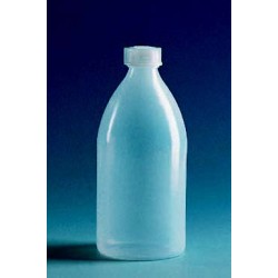 Narrow-mouth bottles, transparent, PE-LD