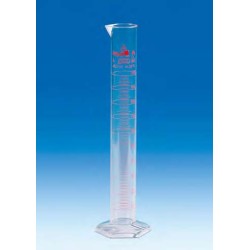 Graduated cylinders, PMP, Class A, tall form, red printed scale