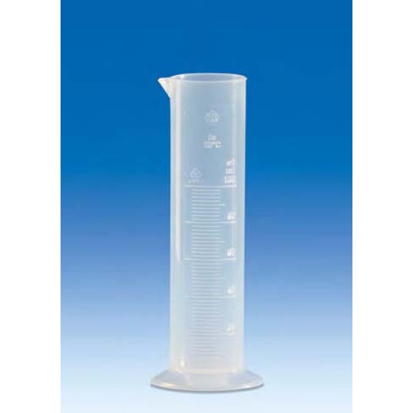 Graduated cylinders, PP, Class B short shape, with a raised scale