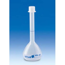 Volumetric flasks, PP, Class B, with screw cap, PP