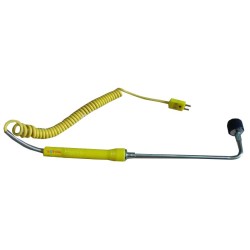 K Type Thermocouple - Surface Temperature Probe, -100 ° C + 600 ° C, Probe Length: 15cm