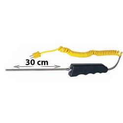 K Type Thermocouple - -50 ° C + 700 ° C, Long Probe 30cm