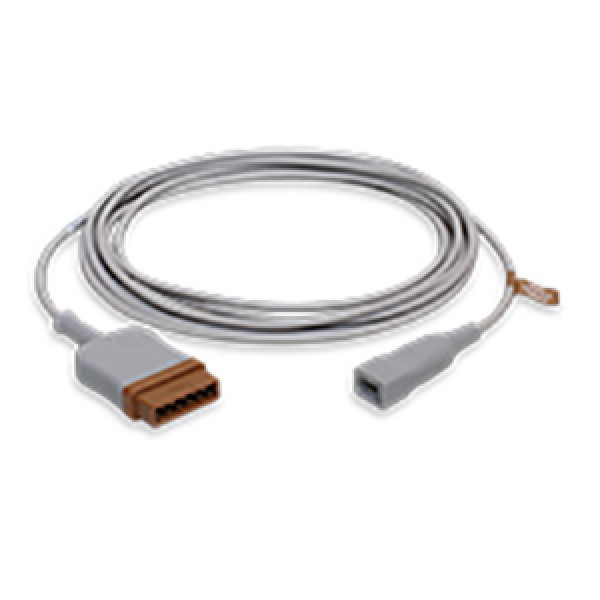 Temperature Cable, 400 Series for Disposable Probes, Single, 3.6 m/12 ft.