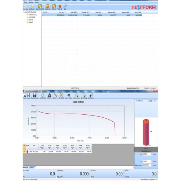 Malzeme Test Yazılımı