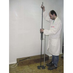 Dynamic cone penetrometer (DCP) 8 kg hammer, 57,5 cm fall