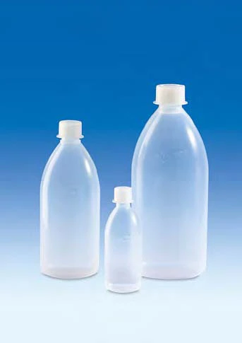 Şişe (PFA) Vidalı kapaklı, (ETFE) hava geçirmez özelliği, Dar Boyunlu