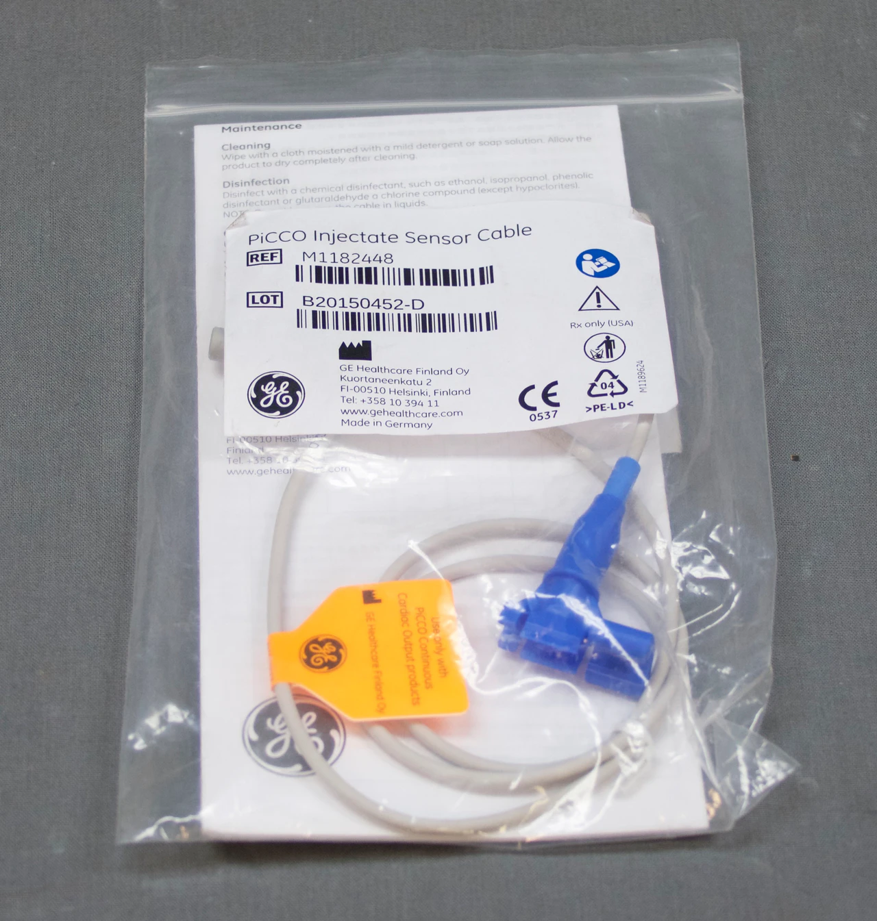 PiCCO Sensörlü Enjeksiyon Kablosu