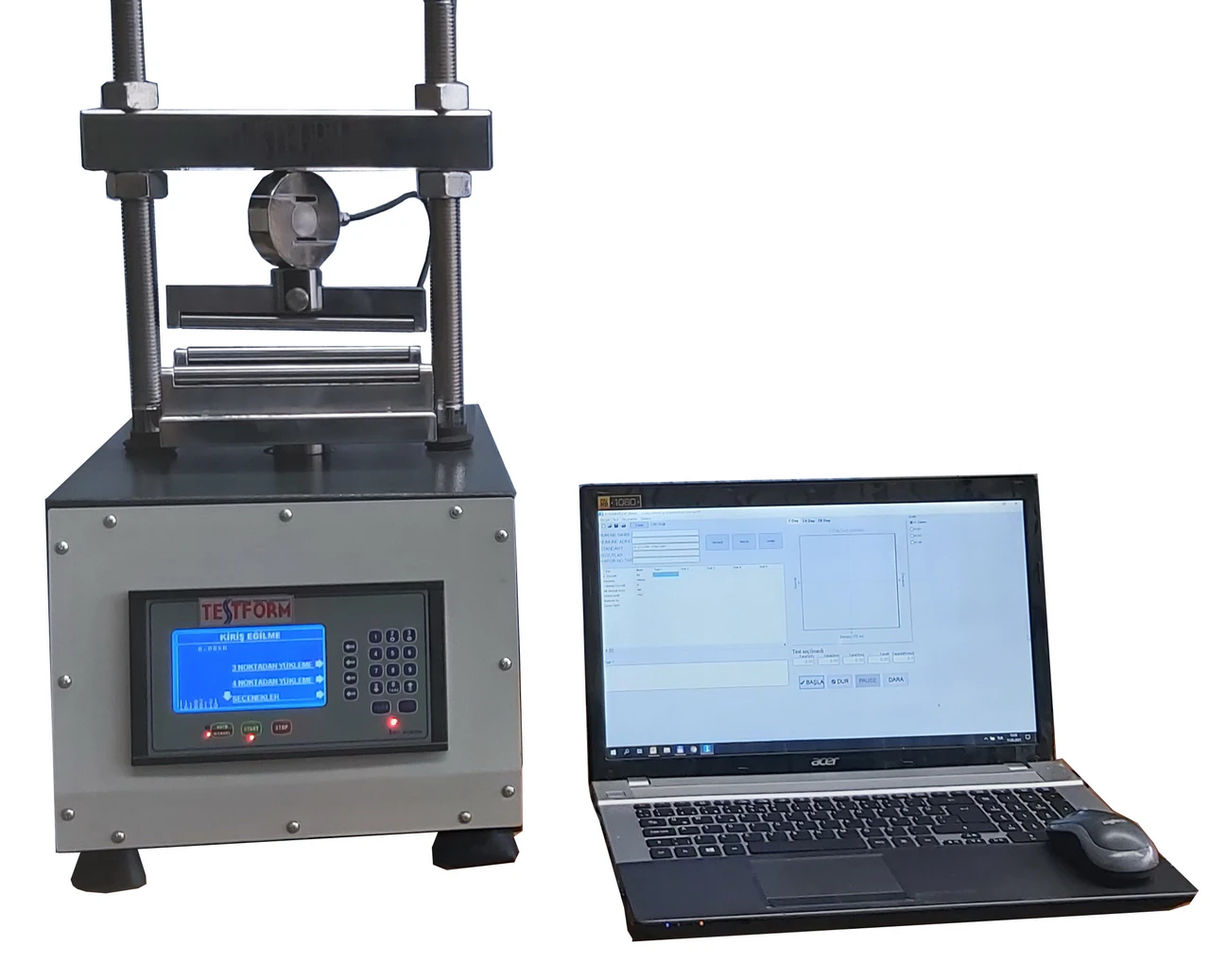 Bending tensile strength determination (bending breaking load) device - Digital
