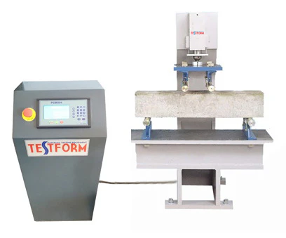Eğilme Test Cihazı, 100 kN kapasiteli - Numune yükleme kolaylığı için açık kenarlı