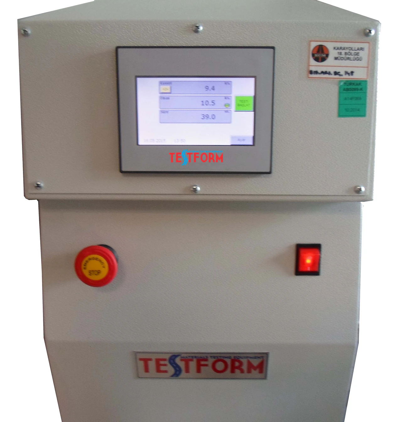 Prensa de Teste de Compressão & Flexão de Beton 2000 kN - 50 kN, com Tela Touch