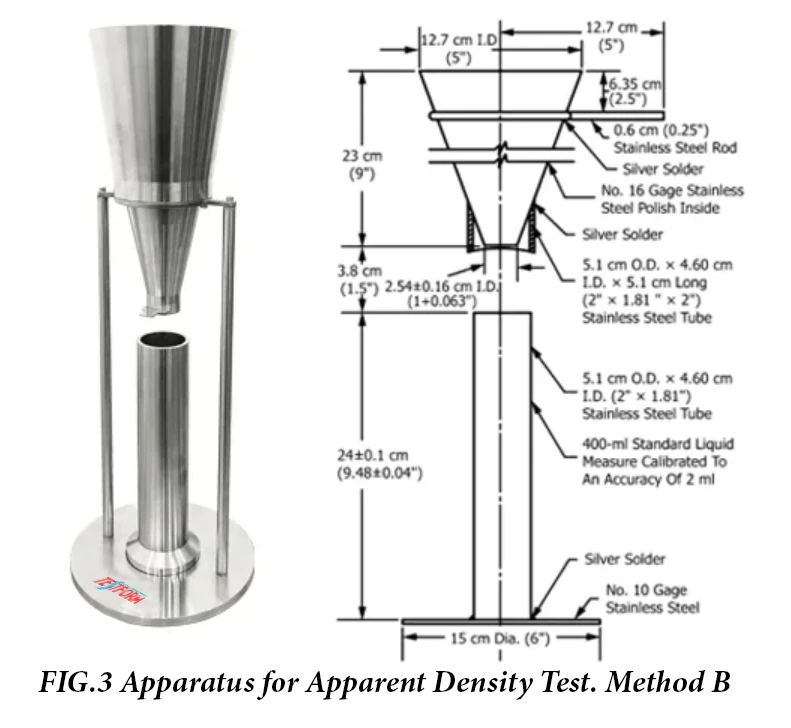 جهاز اختبار الكثافة الظاهرية للبلاستيك - جهاز اختبار الكثافة العلوية - طريقة ASTM D1895 B