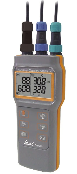 Su Kalite Ölçüm Seti  - PH, EC, Tuzluluk, TDS, DO ve Sıcaklık, IP67, El Tipi