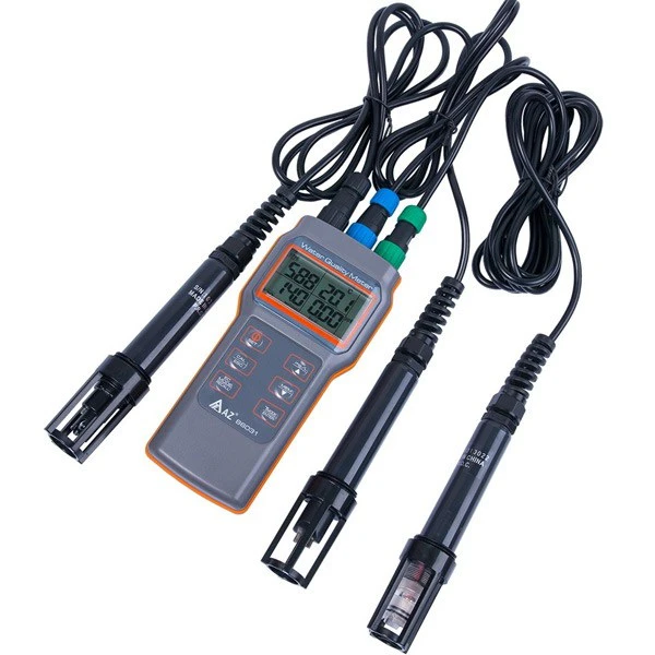 Water Quality Measurement Set - PH, EC, Salinity, TDS, DO and Temperature, IP67, Handheld