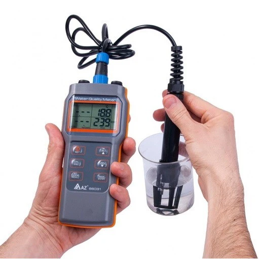 Water Quality Measurement Set - PH, EC, Salinity, TDS, DO and Temperature, IP67, Handheld