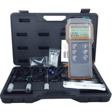 Water Quality Measurement Set - PH, EC, Salinity, TDS, DO and Temperature, IP67, Handheld