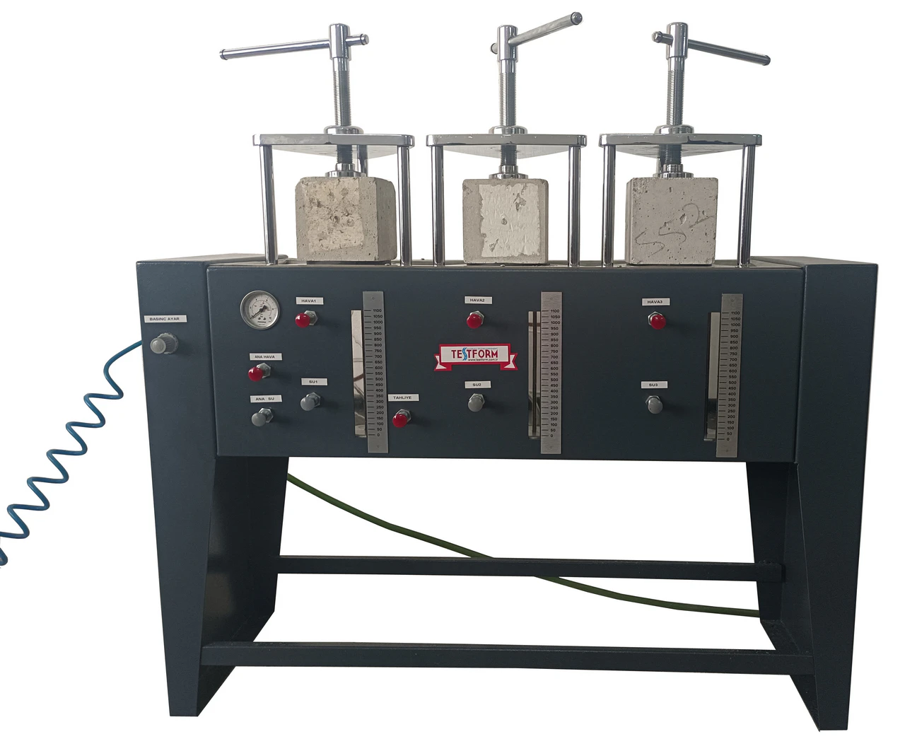 Beton su geçirgenliği cihazı, Beton Permeabilite Test Cihazı - Üç hücreli