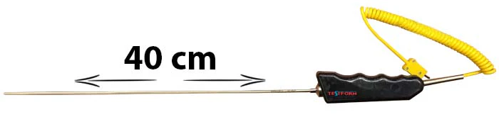 K型热电偶 - -50°C +600°C, 长探头40cm