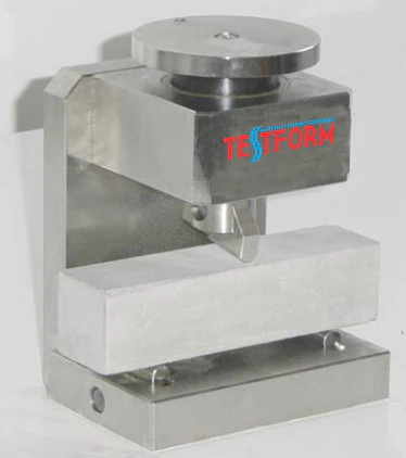 Eğilme dayanımı aparatı, 40x40x160 mm prizma numuneler için