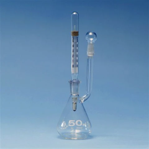 Piknometre - Gay Lussac Tipi, Termometreli