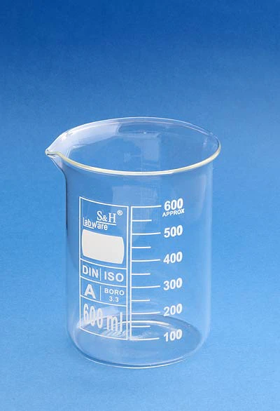 Beher - Kısa form, Borosilikat, Taksimatlı