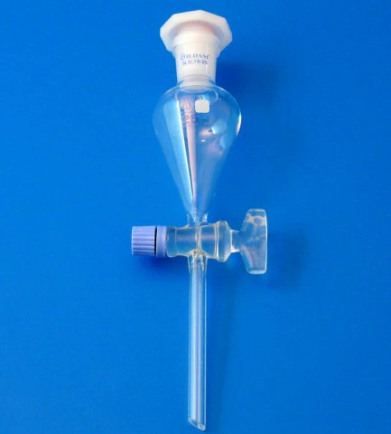 Ayırma Hunisi - Cam Musluklu Armudi NS.E kapaklı