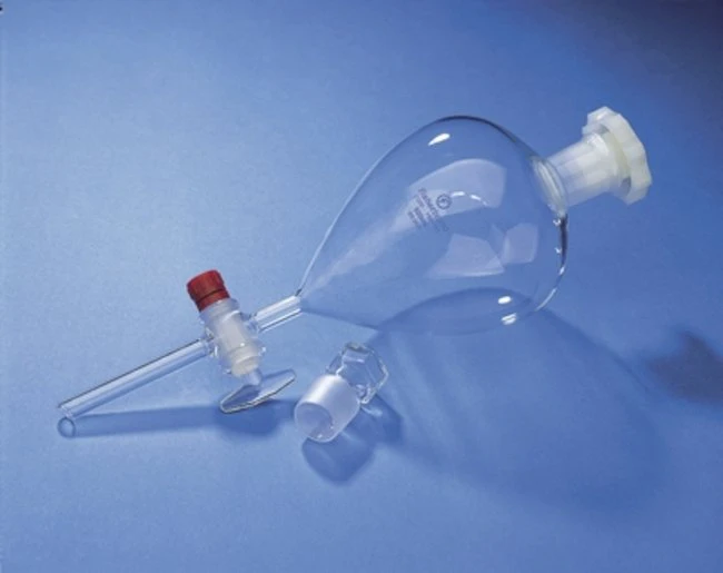 Ayırma Hunisi - Cam Musluklu Konik NS, P.E kapaklı