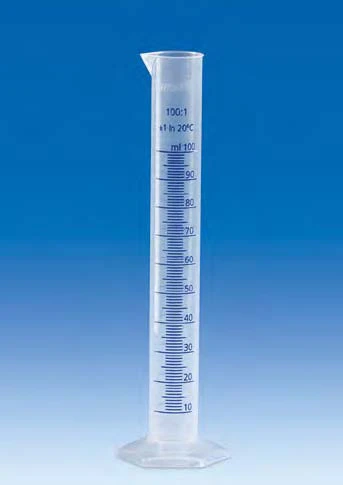 Mezür Plastik (PP), B Kalite Uzun Form, Mavi Skalalı