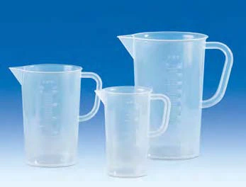 Beher-Kulplu, plastik (PP) Mat, taksimatları, baskılı