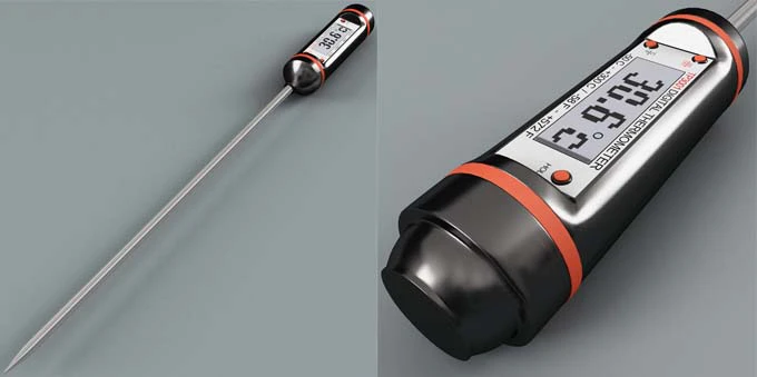 Dijital Termometre - Uzun Problu