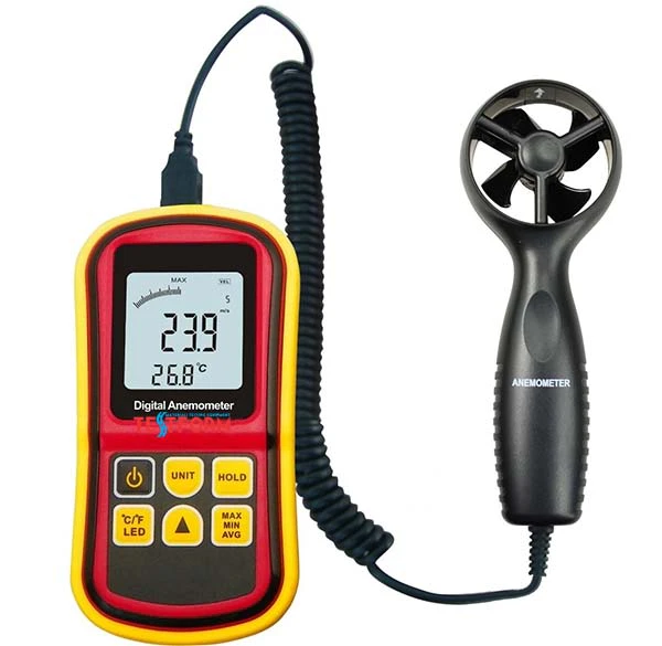 Dijital Anemometre Rüzgar Hızı ve Sıcaklık Ölçer