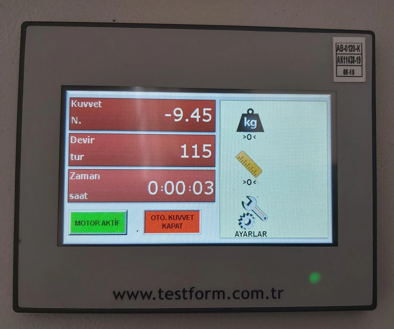 Teste de Fadiga - Dispositivo de Teste de Fadiga por Flexão de Haste Giratória