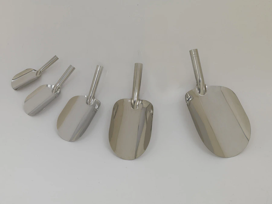 Shaşula, Laboratory Spatula, Grocer's Spatula - Round, Stainless Steel