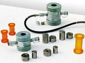 Kaya üç eksenli testler için Hoek hücreleri